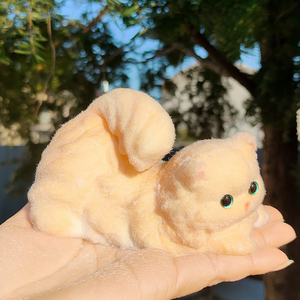 Juguete Blandito de Gato <span class=keywords><strong>Persa</strong></span> Naranja, de TPR, de Ascenso Lento, Suave, Antiestrés, Regalo Unisex <span class=keywords><strong>para</strong></span> Niños y Adultos - Product Image 1