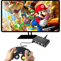 Manette de jeu analogique filaire classique blanche et noire, Joypad, Joystick, Gamepad pour GameCube NGC