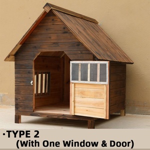 Fabricante personalizado muebles de lujo de madera para interiores y exteriores Cama grande para perros desmontable gato casa para mascotas - Product Image 6