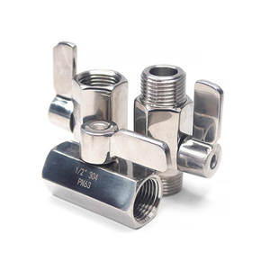 Wensen 304 Stainless Steel <strong>Mini</strong> <strong>Ball</strong> <strong>Valve</strong> with Internal and External Threads 1 Inch Miniature <strong>Valve</strong> - Product Image 4