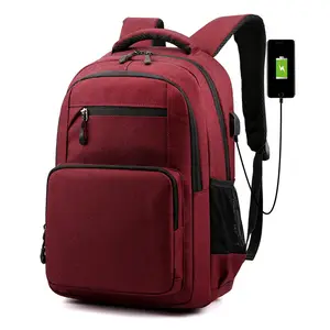 Custom Business Waterproof per la scuola di borse per Laptop fornitore di ricarica USB da viaggio in Nylon da uomo zaino da viaggio intelligente da uomo