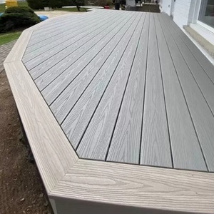 Pavimentazione per Esterni WPC 3D Goffrata a Incastro, Anticorrosione, per Terrazze e Balconi, Pavimenti in Legno-Plastica per Cortili - Product Image 3