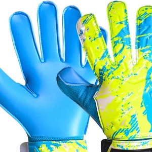 Gants de gardien de but de football, doigts entiers, matériau PU, impression par sublimation, antidérapants, sangle de poignet réglable - Product Image 3