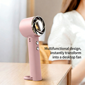 Nouveau mini ventilateur de cou pliable rechargeable, ventilateur de bureau portable 3-en-1 - Product Image 3