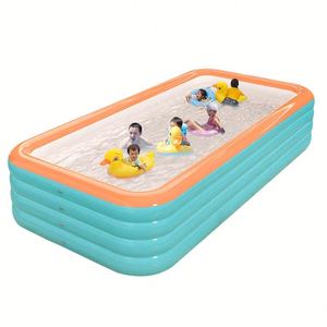 Piscine Rectangulaire Gonflable en PVC pour Enfants, Adultes et Bébés - Épaissie pour Usage Domestique et Extérieur avec Débordement Transfrontalier - Product Image 3
