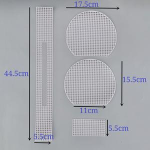 Hojas <span class=keywords><strong>de</strong></span> lona <span class=keywords><strong>de</strong></span> malla <span class=keywords><strong>de</strong></span> plástico para tejer, malla tejida para manualidades, accesorios para bolsos, suministros para hacer bolsos, herramienta para recortar bolsas Hok DIY - Product Image 6