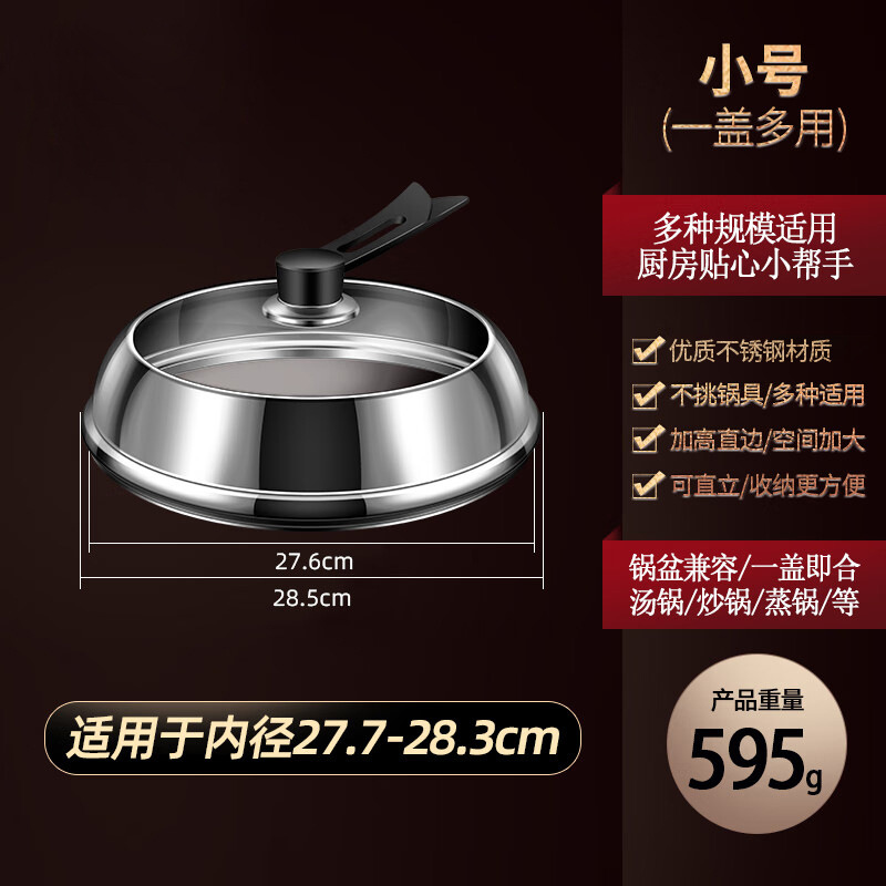 ฝาหม้อสแตนเลสขนาด 28 ซม.