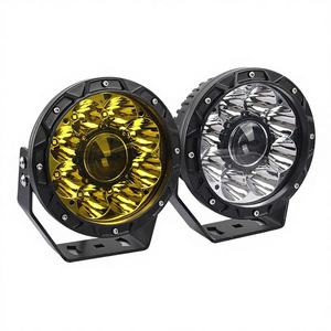 ไฟตัดหมอกเลเซอร์สำหรับรถยนต์ ขนาด 5/7 นิ้ว แสงสีขาวเย็น 12V ไฟทำงานสำหรับออฟโรด สำหรับกันชนหน้ารถ Wrangler รถบรรทุก ไฟ LED - Product Image 2