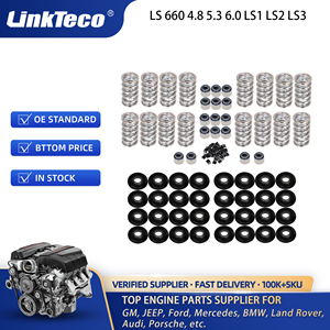 Kit de resortes de válvula dobles Linkteco con retenedores de acero para LS 660 4.8 5.3 6.0 LS1 <span class=keywords><strong>LS2</strong></span> LS3 SK001 EA813970SU 406985 SK001S LP424680KS - Product Image 2