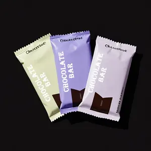 Papel de aluminio impreso personalizado 3 sello lateral bolsita hongo piruleta embalaje comestible Ziplock Mylar barra de chocolate bolsa - Product Image 6