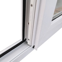 Porte à battants en PVC insonorisée WANJIA, portes en verre à battants en PVC, porte accordéon en PVC