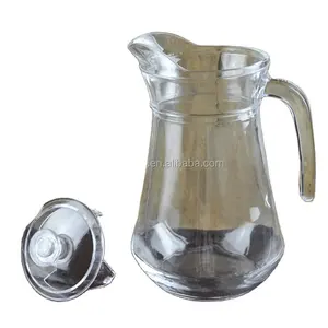1.3L Hot sale 1300 ml glass water jug pitcher beer juice drinking jug for bar hotel brinks jar