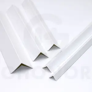 Ghonor 10 20 25 30 mm de largura PVC branco ângulo final guarnição protetor de canto ângulos de 1 mm de espessura amostra grátis