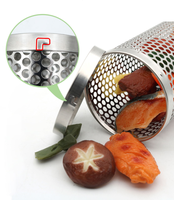 Barbecue d'extérieur en acier inoxydable pour la cuisson de la viande, cage portable, outils à charbon de bois, dispositif anti-brûlure, personnalisation en gros