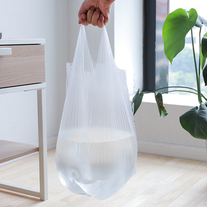 Household Vest Style Garbage Bags L Size Thickened <b>Kitchen</b> Use 50 Packs - Product Image 2