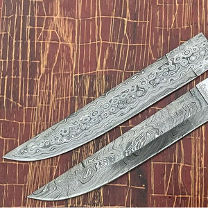 Cuchillo de Caza Profesional de Acero de Damasco Premium con Funda Personalizada para Acampar, Hacer Senderismo y Uso Diario al Aire Libre - Product Image 5