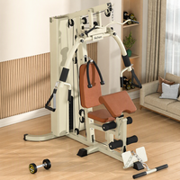 Machine de musculation multifonction tout-en-un en acier inoxydable pour la maison, système de poulies à charges pour un entraînement complet du corps