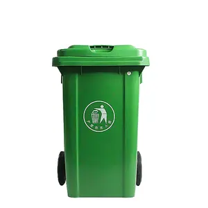 240 Liter Plastic Dustbin Wheelie Waste Bin Recycle Garbage Bins With Wheels Outdoor Trash Bin