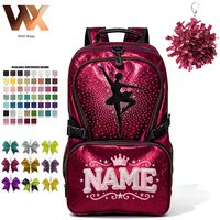 Sac à dos de cheerleading personnalisé en gros, sac à dos scintillant pour femmes et adultes, sac à dos léger à paillettes pour collégiennes