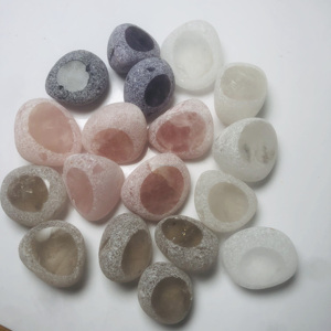 Vente en gros, pierre de mer naturelle, cristal de guérison, quartz, œuf ema, pierre précieuse, artisanat populaire pour la décoration - Product Image 1