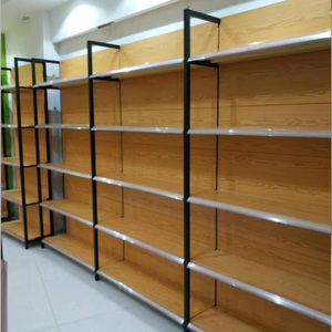 ชั้นวางสินค้าเหล็กแบบติดผนังสำหรับซูเปอร์มาร์เก็ต ขายดี ราคาประหยัด เหมาะสำหรับวางเครื่องเขียนและสินค้าอื่นๆ - Product Image 3