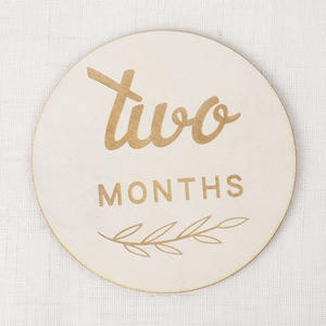 Carta di annuncio nascita del neonato TK carte pietra miliare del bambino in legno stagionali blocchi di carta di legno uso quotidiano - Product Image 4