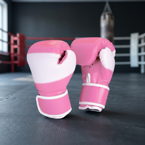 Gants de boxe MMA personnalisés 8OZ avec logo imprimé en PU pour l'entraînement au sac de frappe et au sparring OEM - Product Image 3