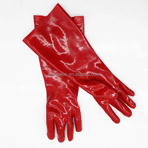 Gants de travail en caoutchouc PVC à manches longues, entièrement enduits, résistants aux produits chimiques, antidérapants, résistants à l'abrasion et aux perforations - Product Image 6