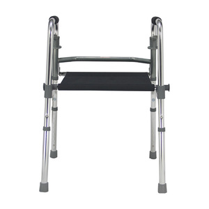 Aluminum Alloy <b>Walker</b> With Seat <b>For</b> Elderly And <b>Disabled</b> Rehabilitation Training Aid - Product Image 1