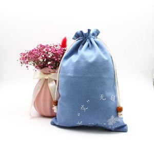 Sacs en velours noir de luxe en gros, personnalisables avec logo, écologiques, recyclables, portables, à cordon, pour emballage anti-poussière, bougies et artisanat - Product Image 4