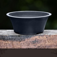 Dia.27.5cm H.11cm en plastique classique rond bonsaï pot succulent planteur en plastique cactus pot avec bord