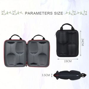 Estuche de Viaje de Lujo Personalizado para Copas de Vino, de Cuero Rígido, a Prueba de Golpes, con Interior de EVA, Bolsa de Transporte para Botellas y Copas de Vino - Product Image 5