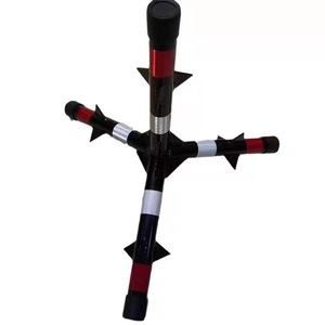 Explosion-Proof Anti-Collision Reflective PVC School Entrance Car Blocker Non-Tipping Triangle <strong>Spiked</strong> Cone Road <strong>Barrier</strong> - Product Image 1