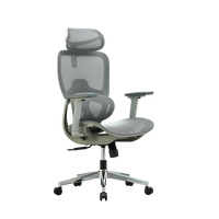 Chaise de bureau pivotante à dossier haut, chaise de bureau ergonomique, chaise de bureau en maille de luxe