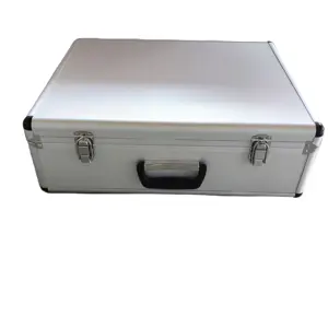 Boîtier en aluminium personnalisé Boîte à outils antichoc en aluminium avec impression de logo personnalisable Boîte d'équipement portable Éducation électrique