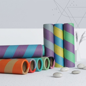 Custom Graphic Printed 69x3.5x295mm <b>Paper</b> Yarn Tube Accurate Dimensions For Automated Spinning Machine OEM Factory - Product Image 1