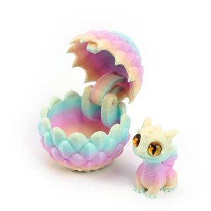 Originalità 3D stampato ornamenti decorativi piccoli draghi all'interno dell'uovo di drago per mobili e decorazione del Desktop con - Product Image 5
