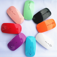 Seenda — Mini-souris optique sans fil 2.4GHz, personnalisable, avec récepteur USB, pour ordinateur portable, Logo