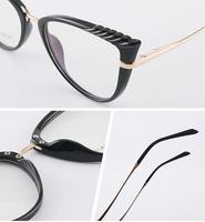 2025 Sexy mode léopard oeil de chat lunettes de lecture cadre ultra-léger lentille claire lunettes cadre ordinateur lunettes pour femmes