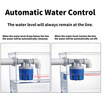 Válvula de flotador manual OEM de 1/2 pulgada con flotador de bola mini para control de nivel de agua en tanques, precio económico
