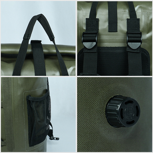 Custom Logo <b>PVC</b> Waterproof Dry Bag Heavy Duty Roll <b>Top</b> Buckle Closure Floating Sailing Surfing 25L Outdoor Sport Backpack - Product Image 6