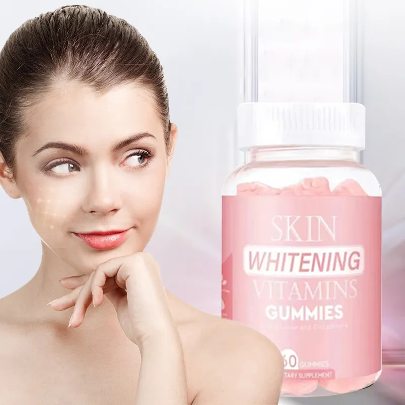 Private Label Skin Whitening GSH Gummies Collagen Anti-aging Glutamine Sulfide Gummies for the Black Skin Lightening