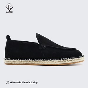 Fabricant de chaussures chinoises LANCI, espadrilles en daim, mocassins, espadrilles personnalisées, chaussures plates en jute, chaussures pour hommes, mocassins - Product Image 3