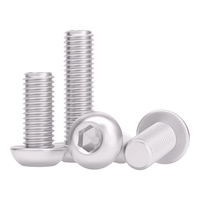 M3 M4 M5 M6 6061 sekrup soket Hex kepala logam campuran aluminium baut Allen Ringan sekrup mesin metrik