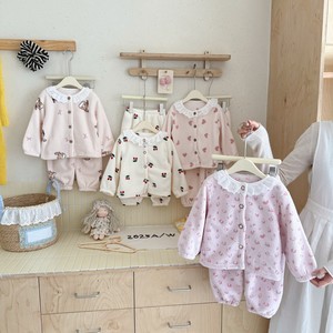 Ensemble de vêtements de maison pour enfants, cardigan en polaire flocon de neige pour garçons et filles, <span class=keywords><strong>pyjama</strong></span> en <span class=keywords><strong>velours</strong></span> épais et chaud, antibactérien, à manches longues - Product Image 1