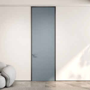 Porta Invisibile a Bordo Stretto con Apertura Laterale, Design Moderno, Isolamento Acustico, Impermeabile, Silenziosa, Senza Vernice, per Magazzini e Appartamenti - Product Image 5