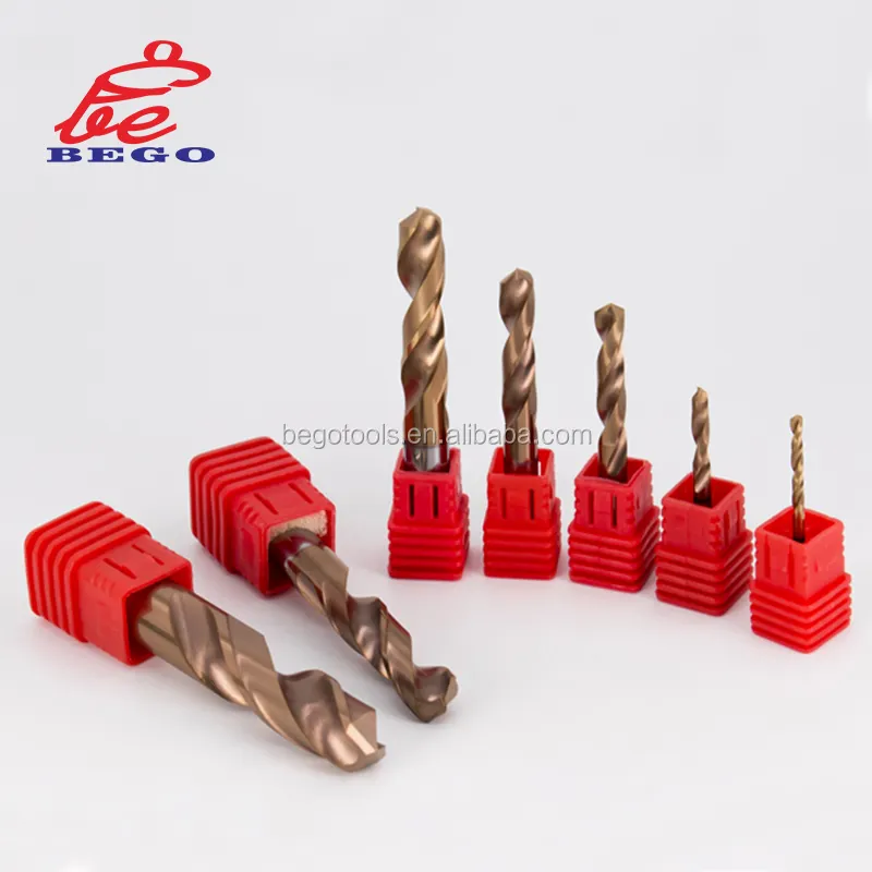 BEGO Mũi Khoan Cacbua 1/2 ''3/8'' Mũi Khoan Xoắn Carbide Cán Thẳng