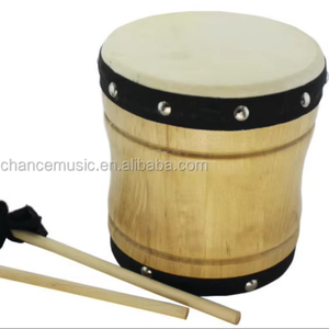 <span class=keywords><strong>Bongo</strong></span> <span class=keywords><strong>pequeño</strong></span> de madera de una sola mano con dos batidores - Product Image 1