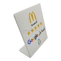 Tarjeta personalizable NFC Google Review 13,56 MHz RFID Soporte de revisión de redes sociales a prueba de agua para soporte de exhibición de pedidos de grifo