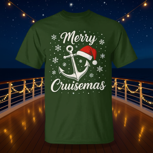 Camiseta navideña Merry Cruisemas para amantes de las cruceros, ropa familiar para las vacaciones - Product Image 3